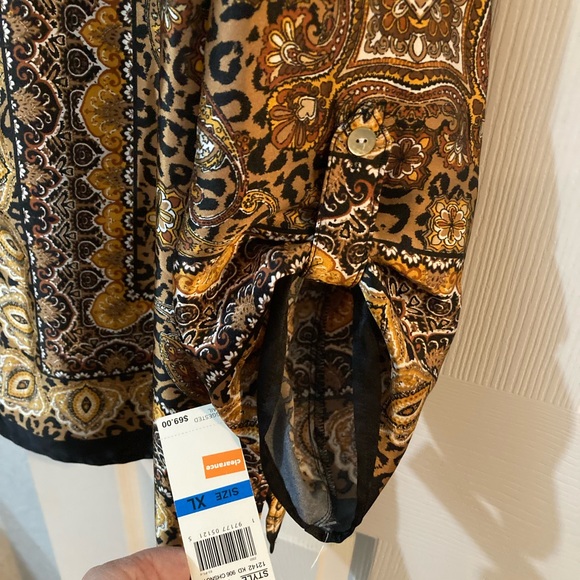 NWT Ruby Rd button front blouse - Picture 4 of 10